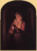 DOU, Gerrit Old Woman with a Candle  df china oil painting reproduction